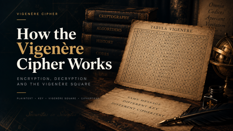working of vigenere cipher