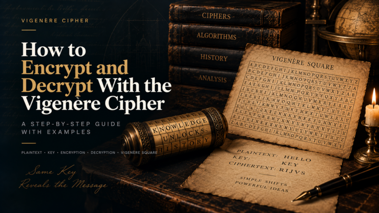 encryption and decryption using vigenere cipher